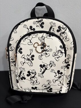 Disney Black and White Mickey Mouse Kids Mini Backpack